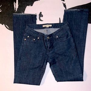 Forever 21 | Dark Blue 5 Pocket Straight Leg Jeans w/ Silver Hardware